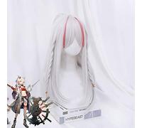 Gioco Arknights Operatore Nian Parrucca Cosplay Trecce lunghe dritte Parrucche per Halloween Party + Rete capelli gratis