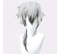 Gioco Arknights Parrucca Cosplay Silverash Parrucca per capelli in fibra ad alta temperatura grigio argento Pelucas per Halloween Party Taglia unica Silverash