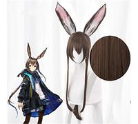 Gioco Arknights Parrucche AMIYA Parrucca cosplay Resistente al calore Capelli sintetici per Halloween Festa di Carnevale Parrucca in costume anime