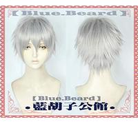 Gioco Arknights Young Mephisto Parrucche Cosplay Argento Bianco Breve Parrucca per capelli in fibra ad alta temperatura Taglia unica Young Mephisto
