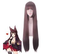 Gioco Azur Lane Akagi Parrucca Cosplay 100 cm Lunghi capelli lisci Resistenti al calore Capelli sintetici Festa di Halloween Giochi di ruolo Parrucche