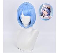 Gioco Azur Lane Chabayev Parrucca Cosplay Blu Corto Resistente al calore Capelli Parrucche Anime Parrucche + Cappellino parrucca