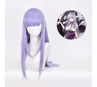 Gioco Azur Lane Cosplay Hms Parrucca Dido Resistente al calore Sintetico Halloween Party Donna Viola Lungo rettilineo Parrucche Cosplay + Cappellino parrucca