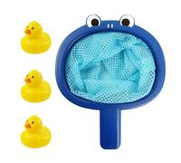 Gioco Bagno - Accessorio Vasca Bebè | Galleggianti Piscina Set | 16x20cm ABS, Include Retino Con 3 Anatrelle O 3 Rane, Giocattolo Galleggiante Cartoon - Bambini 1-5 Anni, Bagno Doccia Piscina