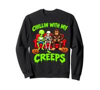 Gioco Bigfoot Alien Skeleton Chillin con i Miei brividi Felpa