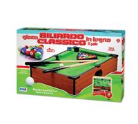 Gioco Biliardo Classico in Legno - Tavolo Compatto 50x31 cm