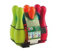 GIOCO BOWLING CON 6 BIRILLI E DUE BOCCE,GIOCATTOLO BAMBINI, TOYS, ITALIA