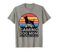 Gioco Cane Mamma AFK Nutrire Il Cane Divertente Maglietta
