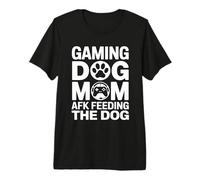Gioco Cane Mamma AFK Nutrire Il Cane Divertente Maglietta Premium
