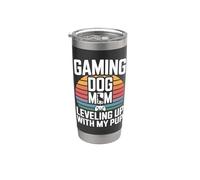 Gioco Cane Mamma Livellamento Con Il Mio Pup Retro Bicchiere termico in acciaio inox doppia parete