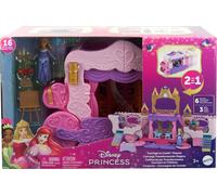 gioco carrozza e castello playset 2 in 1 con accessori giocattolo per bambina
