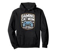 Gioco Cat Mamma Missioni Laterali E Gatto Coccole Gamer Felpa con Cappuccio