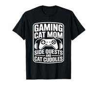 Gioco Cat Mamma Missioni Laterali E Gatto Coccole Gamer Maglietta