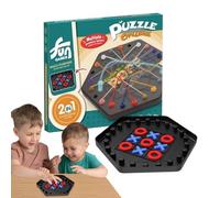 Gioco cerebrale di nodi, puzzle, rompicapo per districare corda e gioco da tavolo - attività indoor divertenti strategici, soluzione cordino per casa campeggio
