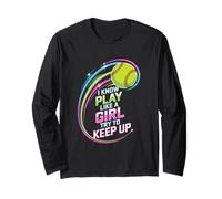 Gioco Come Un Softball Ragazza Cercare di Tenere Il Passo Maglia a Manica