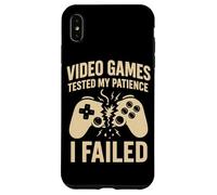 Gioco competitivo Gamer Umorismo Rabbia Smetti di giocare Scherzo Sarcastico Custodia per iPhone XS Max