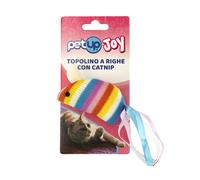 Gioco con erba gatta per gatti in tessuto PetUp Joy - Topolino 8 cm - Giochi per gatti - 1° ORDINE? scegli lo sconto BZR5 / BZR20 + 200 punti fedeltà