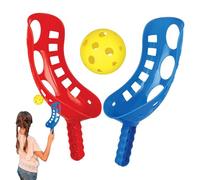 Gioco Con La Palla Scoop - Set Da Gioco Per Lanciare E Prendere La Palla Con Ļa Per Bambini, 2 Racchette E 1 Ṕalla Ṕer Giocare All'aperto | Mini Hockey Da Lancio Giocattolo Ďa Spiaggia É Campe