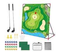 Gioco | Con palline da golf | Set adatto alla famiglia con tappetino per mettere in casa ed esterni, giocattolo interattivo adatto alle famiglie, resistente alle intemperie