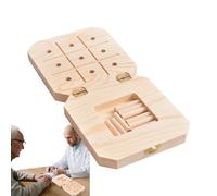 Gioco con tavola a pioli in legno | Gioco Educativo a 9 Fori,Pannello di pioli sensoriale per rieducazione | Per Compleanno Aula Aereo Campeggio Dormitorio Donne Uomini Adulti Famiglia