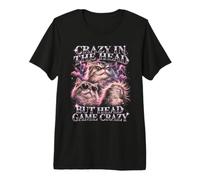 Gioco Crazy in The Head But Head Crazy Funny Cat Maglietta Premium