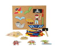 Gioco creativo in legno Pirati - set da martellare small foot