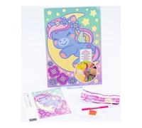 Gioco creativo Nice 90031 DIAMANTINY Quadro mosaico 3D Unicorn Assorti