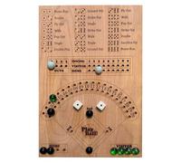 Gioco da baseball in legno, gioco di matematica con dadi, 30 x 25 x 0,2 cm, gioco di riflessione strategica in legno, per intrattenimento in famiglia, festa, giocattolo educativo precoce per