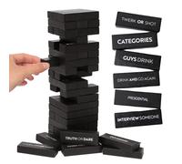 Gioco da bere per adulti Buzzed Blocks - 54 blocchi con comandi e giochi divertenti su 40 di essi | Gioco perfetto per iniziare una festa prima d