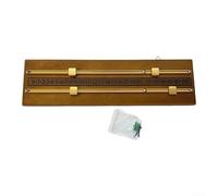 Gioco da biliardo manuale R con due binari, fibra di legno a media densità e struttura in metallo, consente un tracciamento fluido senza elettronica (giallo-marrone)