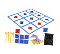Gioco da esterno gigante Tic Tac Toe con lancio di sacchi di sabbia per