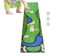 Gioco da golf da ufficio - Tappeto multi-giocatore tri-pieghevole | Set da bowling da tavolo completo, per soggiorno, feste, adolescenti amici