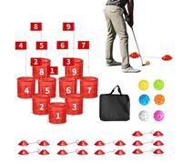 Gioco da golf per adulti in giardino, giochi da golf, set da allenamento con 9 fori per praticare sport, divertimento in famiglia a casa per genitori e figli
