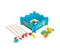 small foot 8196 Fishing game Ocean life made of wood, magnetic game with fishing
