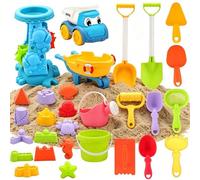 Gioco Da Sabbia,30 Pezzi Kit Divertente Per Esplorare Costruire Giocare E Scavare - Giochi Da Spiaggia - Acqua, Nuoto, Immersioni, Vacanze Estive, Famiglia, All'Aperto, Piscina