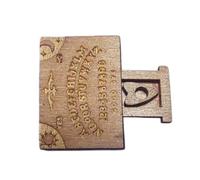 Gioco da Tavola Spiritico | Tavola Ouija in Legno Miniatura con Planchette | Elemento d'Arredo Paesaggistico con Cassetto per Raduni Familiari e Sala Ospiti | Ideale per Feste e Ambiente Domestico