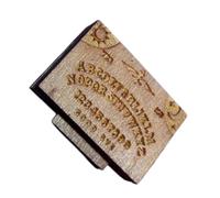 Gioco da Tavola Spiritico | Tavola Ouija in Legno Miniatura con Planchette | Elemento d'Arredo Paesaggistico con Cassetto per Raduni Familiari e Sala Ospiti | Ideale per Feste e Ambiente Domestico