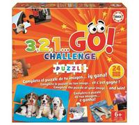 Gioco da tavolo 3,2,1 via Challenge - Puzzle EDUCA per adulti e bambini a partire da 6 anni - Blu - Multicolore