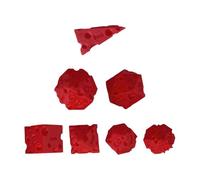 , gioco da tavolo a forma di cubetti, decorazione a forma di cubetti, 7 pezzi, con stampa 3D, per la famiglia, gli adolescenti, gli amici