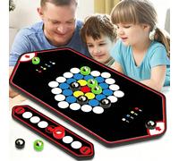Gioco da tavolo a labirinto magnetico con palline per 2-4 giocatori, gioco di strategia per feste per bambini, giocattolo interattivo da tavolo, gioco educativo di logica per riunioni familiari, regal