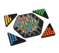 Gioco da Tavolo a Triangolo, Gioco a Catena di Triangoli Gioco con Elastico Scacchi a Triangolo a Catena Giochi Puzzle per Desktop Gioco da Tavolo con Mollette per Bambini Amici Interattivo