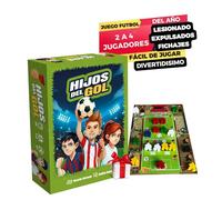 Gioco da tavolo Calcio Figli del GOL - 4 Tavole, 6 Dadi, 68 meeples di Giocatori e Allenatori - Piques e divertimento - A partire da 8 anni e partite veloci da 20 ′- Sfida i tuoi amici a competere!