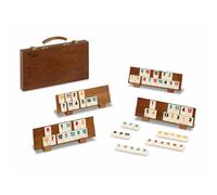 Cayro Rummi Classic Plus Wood Briefcase Board Game Oro Bambini