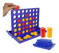 Gioco da tavolo classico "4 in Gioco "Connect Four", Gioco divertente da festa, Gioco multigiocatore da battaglia per l'intrattenimento Taglia piccola,taglia largaABS