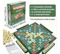 Gioco da tavolo classico di strategia con parole - Edizione standard per adulti e adolescenti dai 14 anni in su, intrattenimento per famiglie e feste, pensiero rapido e gioco strategico, include tabel