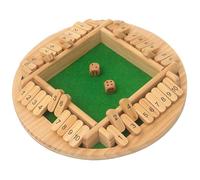 Gioco da Tavolo con Dadi in Legno, Classico Gioco Shut The Box per 2-4 Giocatori, Gioco Educativo di Matematica per Bambini e Adulti, per Aula, Casa, Feste o Bar Product Five