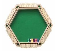 Gioco da Tavolo con Dadi in Legno, Classico Gioco Shut The Box per 2-4 Giocatori, Gioco Educativo di Matematica per Bambini e Adulti, per Aula, Casa, Feste o Bar Product Seven