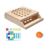 Gioco da tavolo con perline di legno, gioco da tavolo con perline | Gioco da gioco di perline - Gioco di allenamento del pensiero logico per bambini, attività di apprendimento educativo prescolare
