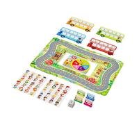 Gioco da tavolo di apprendimento matematico - Puzzle di apprendimento per addizione e sottrazione | Gioco matematico genitore-figlio | Tema fermata 'autobus, Gioco da tavolo educativo per bambini