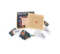 Gioco da tavolo di moltiplicazione, gioco da tavolo di conteggio matematico con dadi e carte flash, giocattolo educativo per la prima infanz